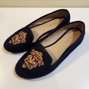Charter Club navy Femmiie Slip On Smoking Loafers Women's Size 6M